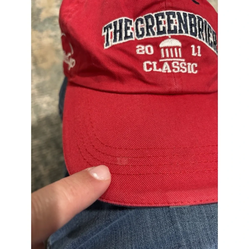 The Greenbrier 2011‎ Classic Red Adjustable Hat